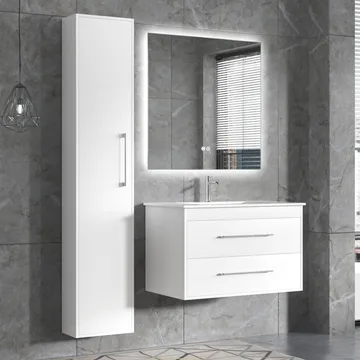 Badrumspaket | Kommod, sidoskåp & LED-spegel | Opacus - Hus & renovering - Kök & bad - Badrum - Badrumsmöbler & badrumsinredning - Kompletta möbelpaket badrum
