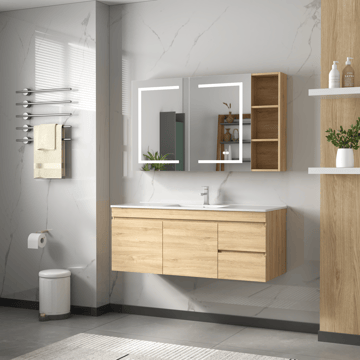 Badrumspaket | Kommod 100cm | LED-spegelskåp | Venedig - Hus & renovering - Kök & bad - Badrum - Badrumsmöbler & badrumsinredning - Kompletta möbelpaket badrum