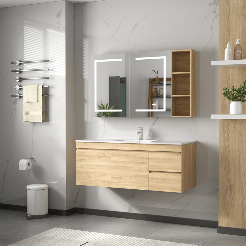 Badrumspaket | Kommod 100cm | LED-spegelskåp | Venedig - Hus & renovering - Kök & bad - Badrum - Badrumsmöbler & badrumsinredning - Kompletta möbelpaket badrum