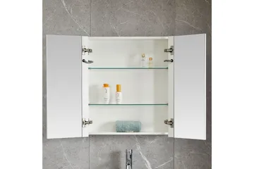 Badrumsskåp 60x70cm med Spegel och LED-belysning - Hus & renovering - Kök & bad - Badrum - Badrumsmöbler & badrumsinredning - Spegelskåp badrum