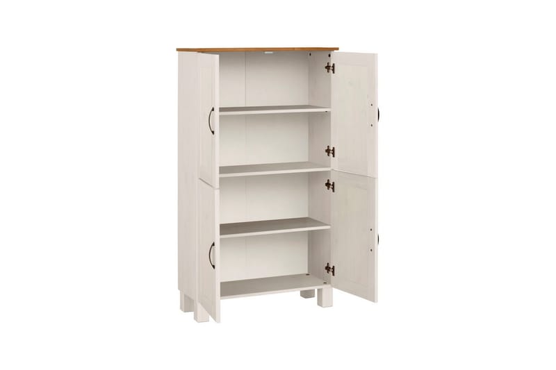 Badrumsskåp Alby 75x30x130 cm, Vit/Honung - 75x30x130 cm, Vit/Honung - Hus & renovering - Kök & bad - Badrum - Badrumsmöbler & badrumsinredning - Badrumsskåp
