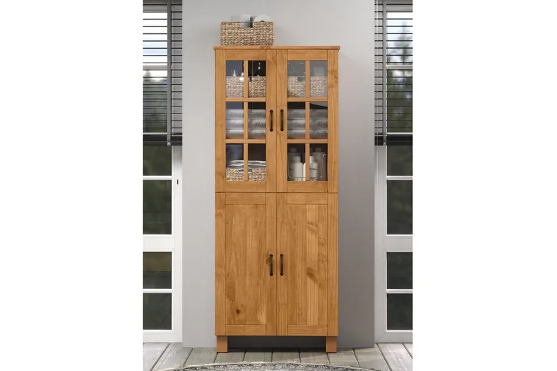 Badrumsskåp Alby 75x30x170 cm, Betsad/Vax - 75x30x170 cm, Betsad/Vax - Hus & renovering - Kök & bad - Badrum - Badrumsmöbler & badrumsinredning - Badrumsskåp