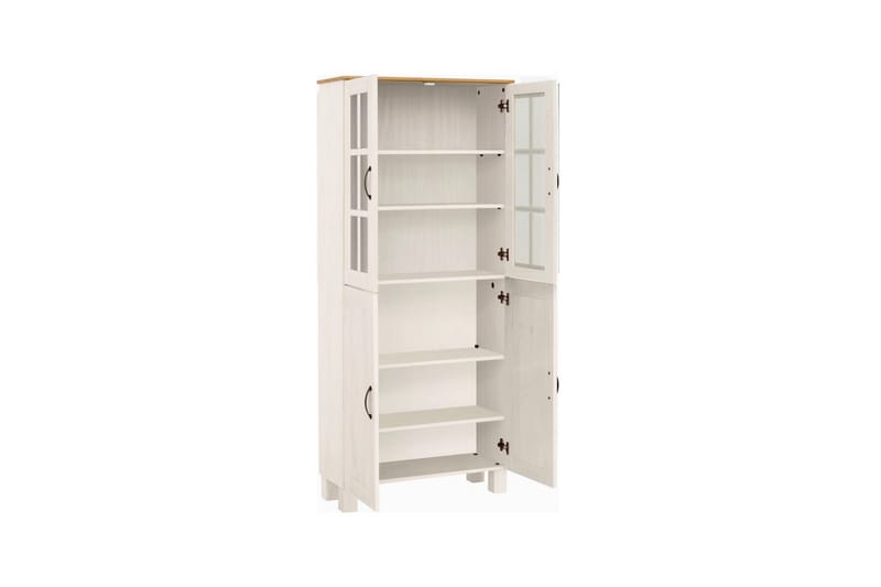 Badrumsskåp Alby 75x30x170 cm, Vit/Honung - 75x30x170 cm, Vit/Honung - Hus & renovering - Kök & bad - Badrum - Badrumsmöbler & badrumsinredning - Badrumsskåp