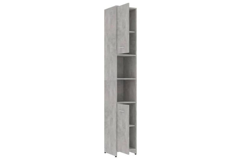 Badrumsskåp betonggrå 30x30x183,5 cm spånskiva - Grå - Hus & renovering - Kök & bad - Badrum - Badrumsmöbler & badrumsinredning - Badrumsskåp