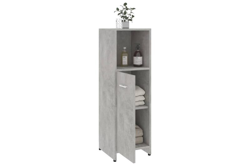 Badrumsskåp betonggrå 30x30x95 cm spånskiva - Grå - Hus & renovering - Kök & bad - Badrum - Badrumsmöbler & badrumsinredning - Badrumsskåp