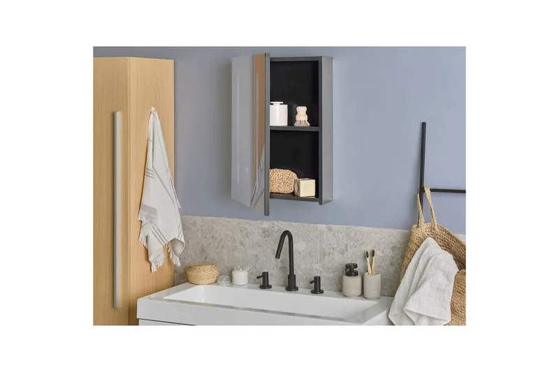 Badrumsskåp med spegel Cameron - Hus & renovering - Kök & bad - Badrum - Badrumsmöbler & badrumsinredning - Spegelskåp badrum