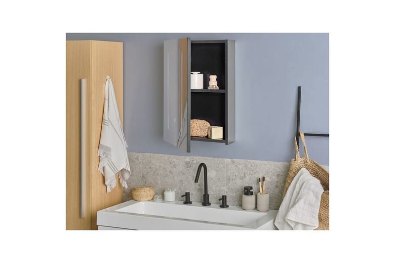 Badrumsskåp med spegel Cameron - Hus & renovering - Kök & bad - Badrum - Badrumsmöbler & badrumsinredning - Spegelskåp badrum