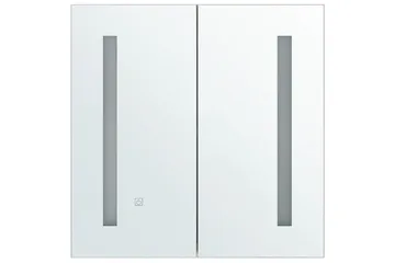 Badrumsskåp med spegel Chabunco Vit, Silver - Vit, Silver - Hus & renovering - Kök & bad - Badrum - Badrumsmöbler & badrumsinredning - Spegelskåp badrum