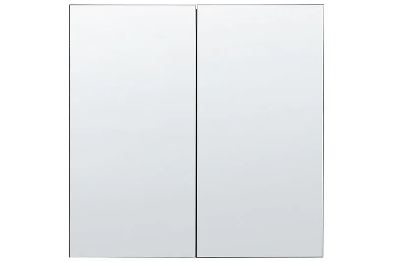 Badrumsskåp med spegel Navarra Svart, Silver, 60x14x60 cm - Svart, Silver, 60x14x60 cm - Hus & renovering - Kök & bad - Badrum - Badrumsmöbler & badrumsinredning - Spegelskåp badrum