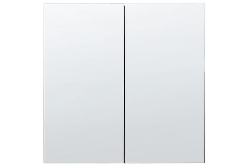 Badrumsskåp med spegel Navarra Svart, Silver, 60x14x60 cm - Svart, Silver, 60x14x60 cm - Hus & renovering - Kök & bad - Badrum - Badrumsmöbler & badrumsinredning - Spegelskåp badrum