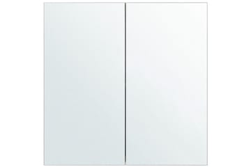 Badrumsskåp med spegel Navarra Vit, Silver, 60x14x60 cm - Vit, Silver, 60x14x60 cm - Hus & renovering - Kök & bad - Badrum - Badrumsmöbler & badrumsinredning - Spegelskåp badrum