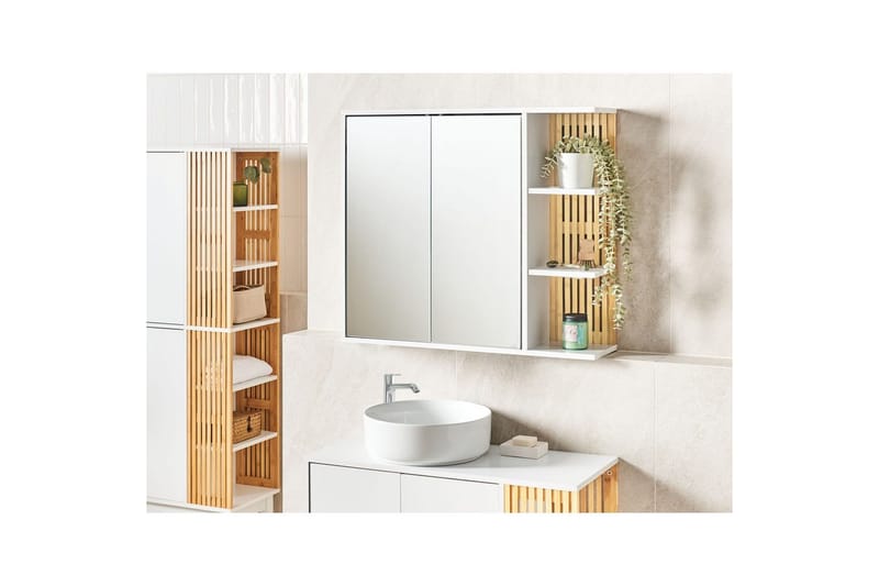 Badrumsskåp med spegel Nubes - Hus & renovering - Kök & bad - Badrum - Badrumsmöbler & badrumsinredning - Spegelskåp badrum