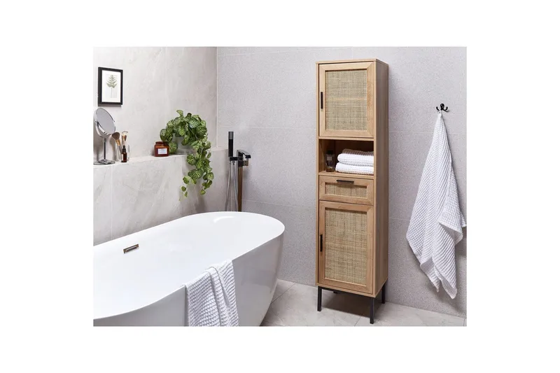 Badrumsskåp Rosell 40x36x165 cm - 40x36x165 cm - Hus & renovering - Kök & bad - Badrum - Badrumsmöbler & badrumsinredning - Badrumsskåp