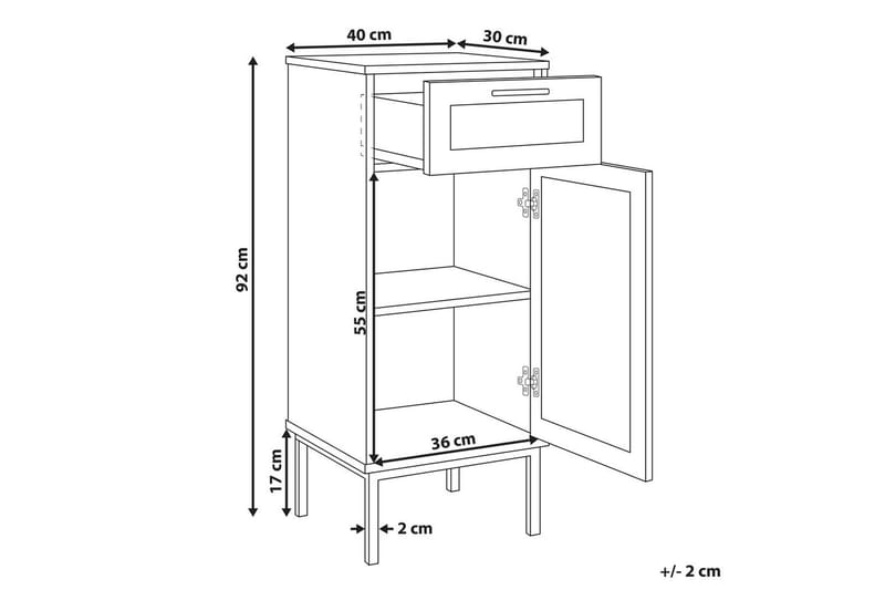 Badrumsskåp Rosell 40x36x92 cm - 40x36x92 cm - Hus & renovering - Kök & bad - Badrum - Badrumsmöbler & badrumsinredning - Badrumsskåp
