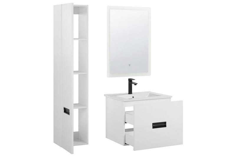 Badrumsskåp Tudela Vit - Vit - Hus & renovering - Kök & bad - Badrum - Badrumsmöbler & badrumsinredning - Badrumsskåp