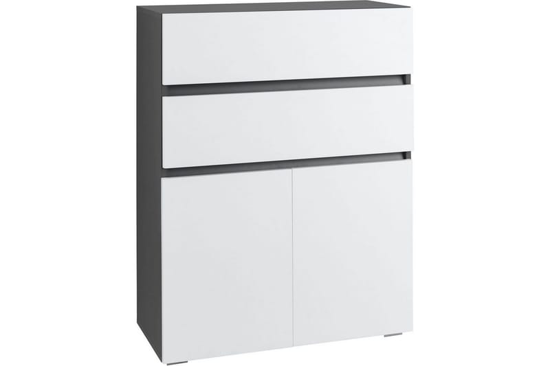 Badrumsskåp Wisla 76x35x98 cm, Antracit/Vit, 76x35x98 cm, Antracit/Vit