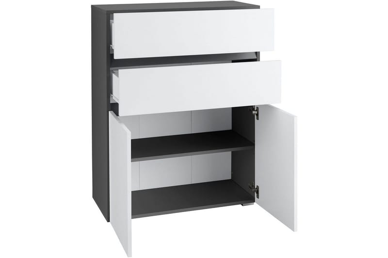 Badrumsskåp Wisla 76x35x98 cm, Antracit/Vit - 76x35x98 cm, Antracit/Vit - Hus & renovering - Kök & bad - Badrum - Badrumsmöbler & badrumsinredning - Badrumsskåp