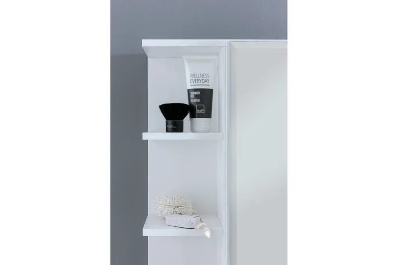 Badrumsskåp Wohnling Modern med spegeldörr tillverkad av vit spånskiva - Hus & renovering - Kök & bad - Badrum - Badrumsmöbler & badrumsinredning - Spegelskåp badrum