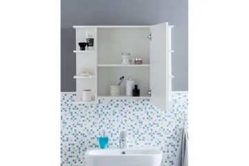 Badrumsskåp Wohnling Modern med spegeldörr tillverkad av vit spånskiva - Hus & renovering - Kök & bad - Badrum - Badrumsmöbler & badrumsinredning - Spegelskåp badrum