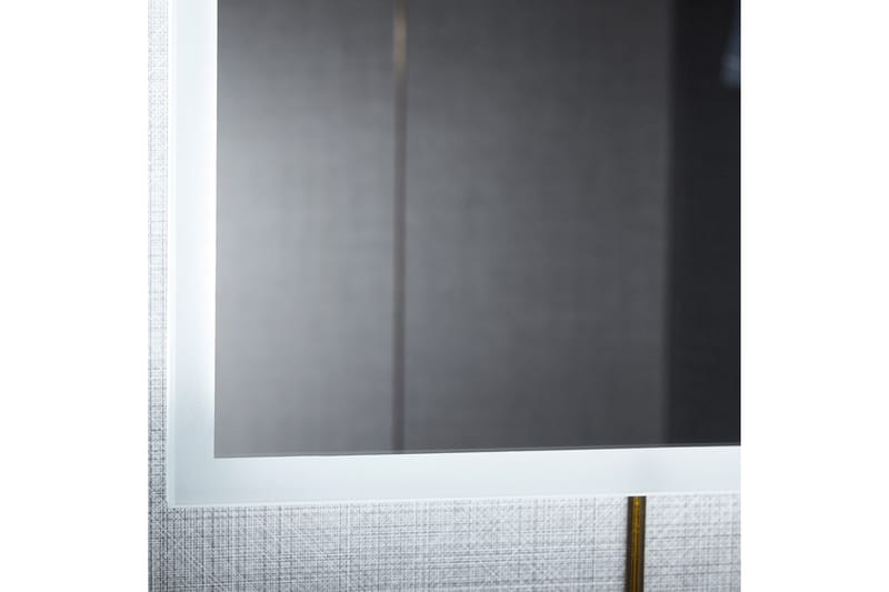 Badrumsspegel 100x80 cm med LED-belysning och anti-fog - Hus & renovering - Kök & bad - Badrum - Badrumsmöbler & badrumsinredning - Spegelskåp badrum