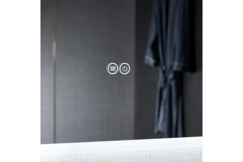 Badrumsspegel 100x80 cm med LED-belysning och anti-fog - Hus & renovering - Kök & bad - Badrum - Badrumsmöbler & badrumsinredning - Spegelskåp badrum