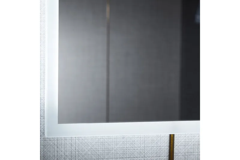 Badrumsspegel 100x80 cm med LED-belysning och anti-fog - Hus & renovering - Kök & bad - Badrum - Badrumsmöbler & badrumsinredning - Badrumsspegel