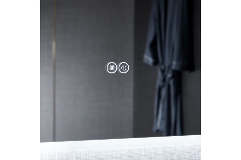Badrumsspegel 100x80 cm med LED-belysning och anti-fog - Hus & renovering - Kök & bad - Badrum - Badrumsmöbler & badrumsinredning - Badrumsspegel