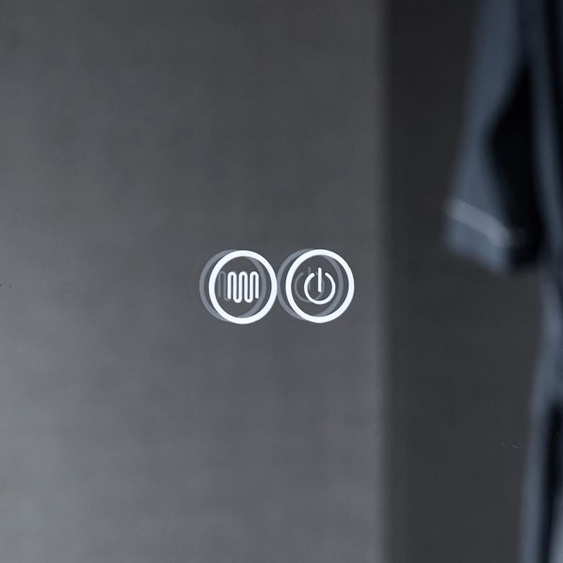 Badrumsspegel 120x100 cm med LED-belysning och anti-fog - Hus & renovering - Kök & bad - Badrum - Badrumsmöbler & badrumsinredning - Spegelskåp badrum