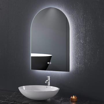 Badrumsspegel 70x85cm med LED-belysning | Valvformad | Dimmer och Anti-fog | ADRIENNE - Hus & renovering - Kök & bad - Badrum - Badrumsmöbler & badrumsinredning - Badrumsspegel