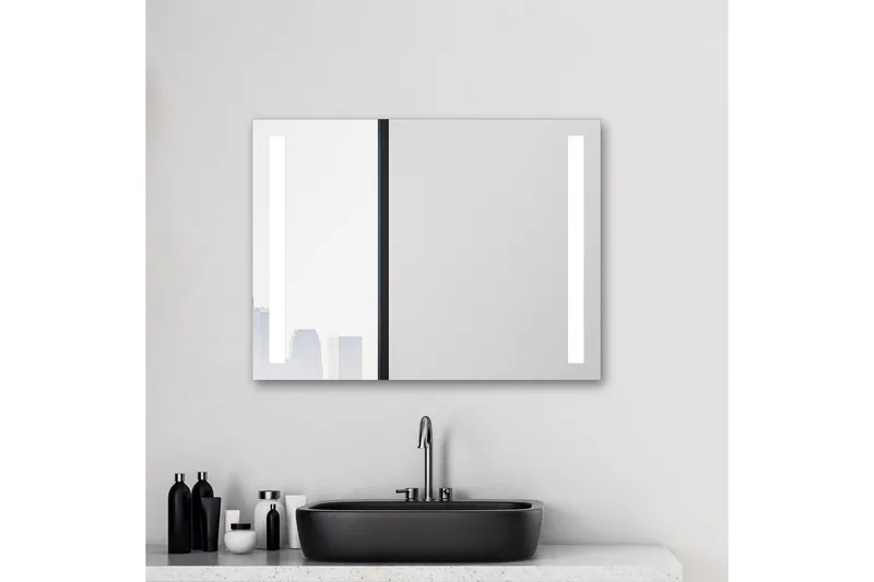 Allejaure Badrumsspegel 80x60 cm LED-belysning, undefined