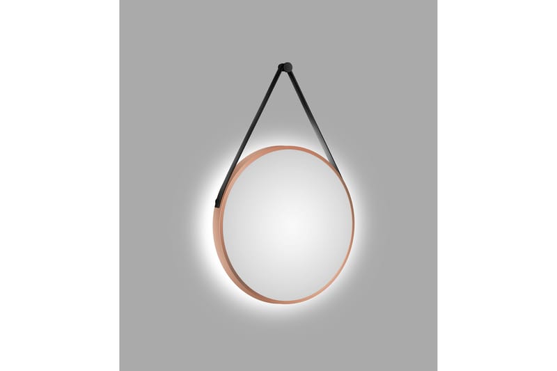 Allejaure Spegel 50 cm Rund - Koppar - Badrumsspegel - Badrumsspegel med belysning