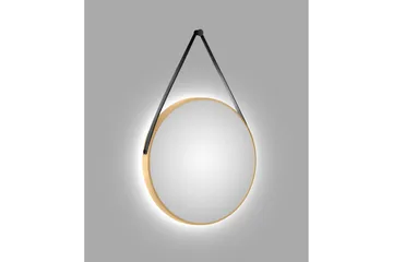 Allejaure Spegel 80 cm Rund - Guld - Hus & renovering - Kök & bad - Badrum - Badrumsmöbler & badrumsinredning - Badrumsspegel