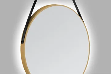 Allejaure Spegel 80 cm Rund - Guld - Hus & renovering - Kök & bad - Badrum - Badrumsmöbler & badrumsinredning - Badrumsspegel