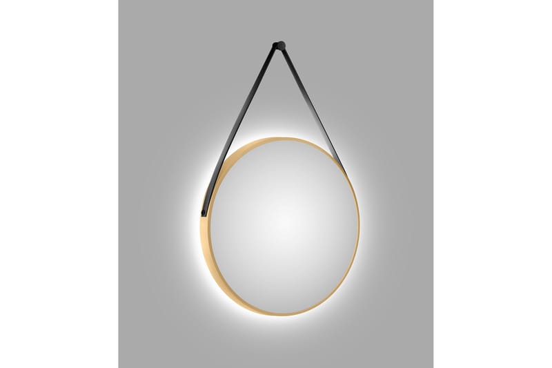 Allejaure Spegel 80 cm Rund - Guld - Hus & renovering - Kök & bad - Badrum - Badrumsmöbler & badrumsinredning - Badrumsspegel