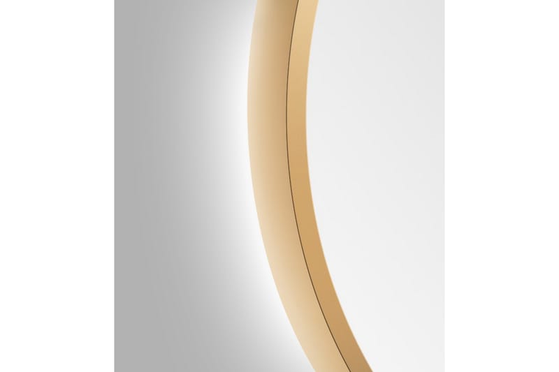 Allejaure Spegel 80 cm Rund - Guld - Badrumsspegel - Badrumsspegel med belysning
