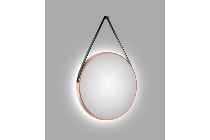 Allejaure Spegel 80 cm Rund - Koppar - Badrumsspegel - Badrumsspegel med belysning