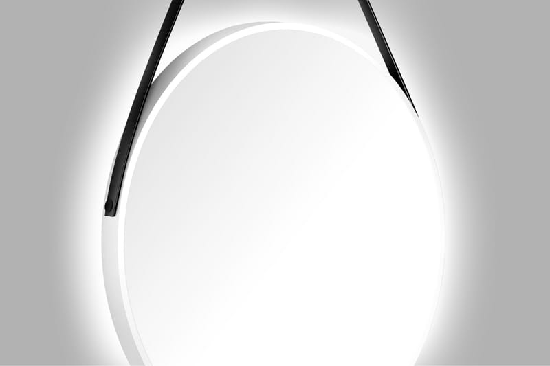 Allejaure Spegel 80 cm Rund - Vit - Badrumsspegel - Badrumsspegel med belysning
