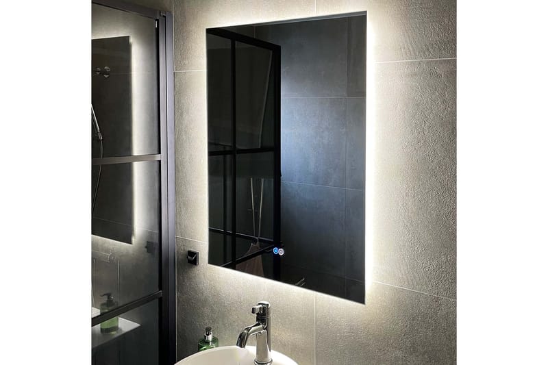 Badrumsspegel 60x80cm med LED-belysning och anti-fog - Lyfco - Hus & renovering - Kök & bad - Badrum - Badrumsmöbler & badrumsinredning - Badrumsspegel