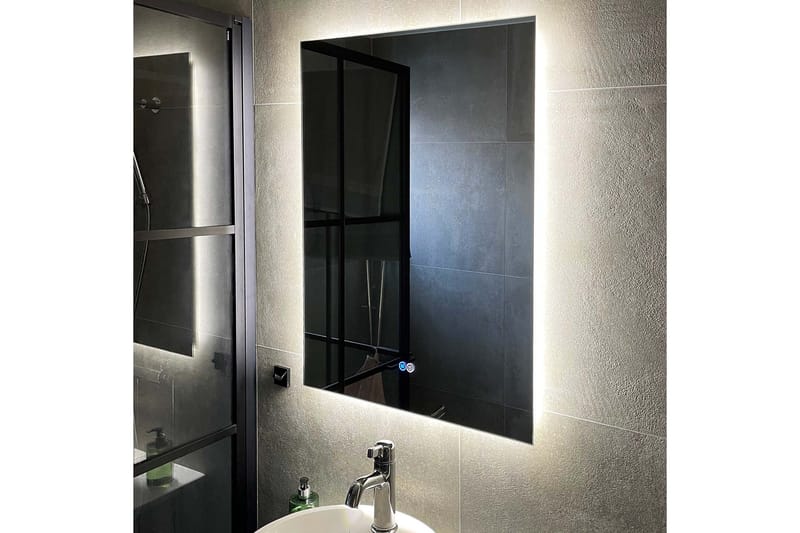 Badrumsspegel 60x80cm med LED-belysning och anti-fog - Lyfco - Hus & renovering - Kök & bad - Badrum - Badrumsmöbler & badrumsinredning - Badrumsspegel