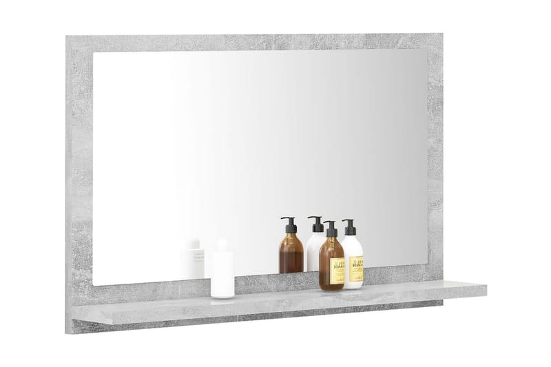 Badrumsspegel betonggrå 60x10,5x37 cm spånskiva - Grå - Hus & renovering - Kök & bad - Badrum - Badrumsmöbler & badrumsinredning - Badrumsspegel