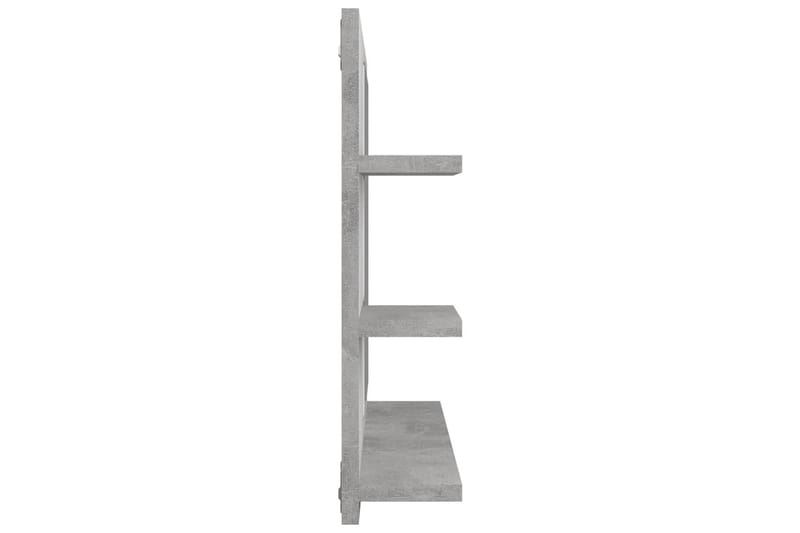 Badrumsspegel betonggrå 60x10,5x45 cm spånskiva - Grå - Badrumsspegel