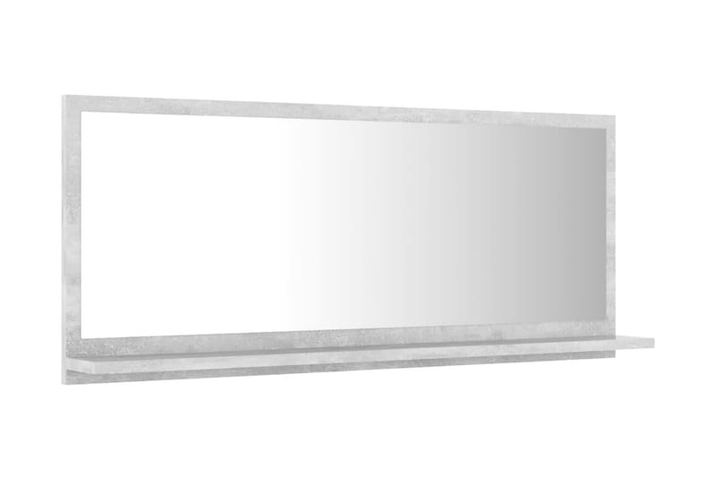 Badrumsspegel grå 90x10,5x37 cm spånskiva - Grå - Hus & renovering - Kök & bad - Badrum - Badrumsmöbler & badrumsinredning - Badrumsspegel