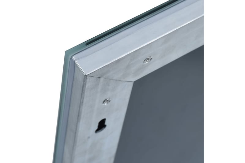 Badrumsspegel LED 100x60 cm - Silver - Hus & renovering - Kök & bad - Badrum - Badrumsmöbler & badrumsinredning - Badrumsspegel