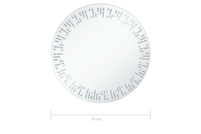 Badrumsspegel LED 70 cm - Silver - Hus & renovering - Kök & bad - Badrum - Badrumsmöbler & badrumsinredning - Badrumsspegel