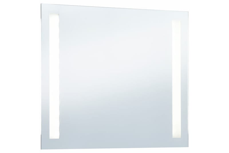 Badrumsspegel LED 80x60 cm - Silver - Hus & renovering - Kök & bad - Badrum - Badrumsmöbler & badrumsinredning - Badrumsspegel