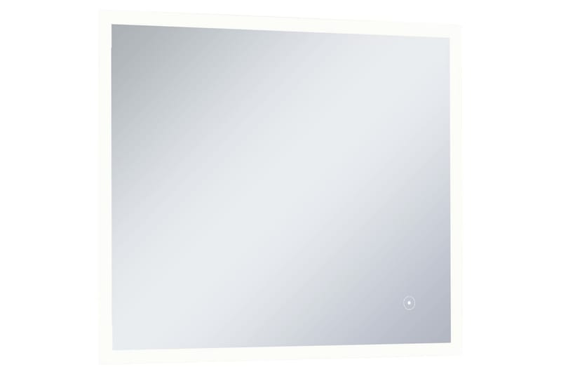 Badrumsspegel LED med touch-sensor 60x50 cm - Silver - Hus & renovering - Kök & bad - Badrum - Badrumsmöbler & badrumsinredning - Badrumsspegel