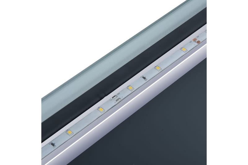 Badrumsspegel LED med touch-sensor 80x60 cm - Silver - Badrumsspegel - Badrumsspegel med belysning
