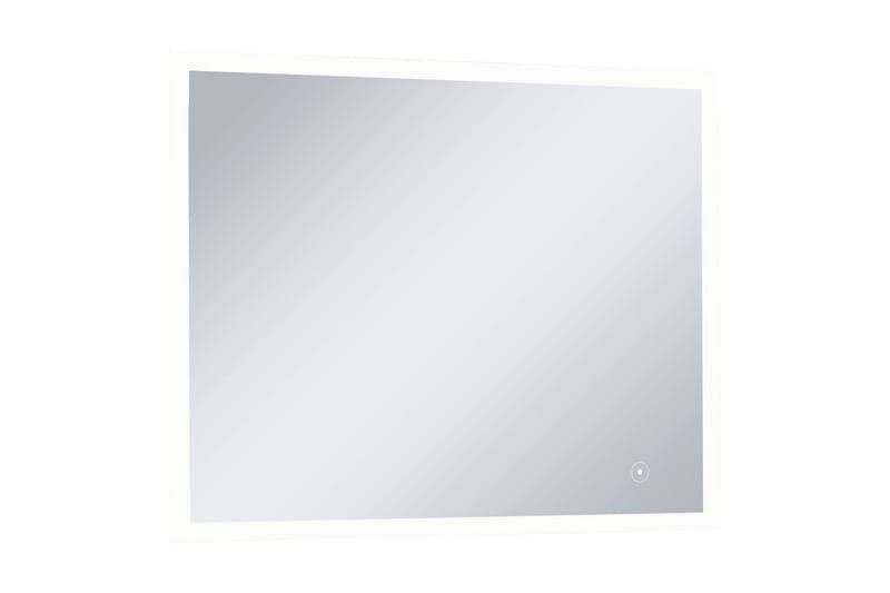 Badrumsspegel LED med touch-sensor 80x60 cm - Silver - Badrumsspegel - Badrumsspegel med belysning