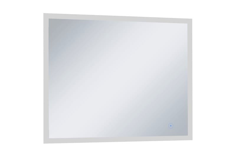 Badrumsspegel LED med touch-sensor 80x60 cm - Silver - Badrumsspegel - Badrumsspegel med belysning