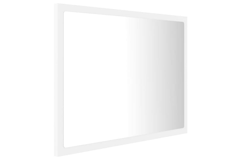 Badrumsspegel med LED vit 60x8,5x37 cm spånskiva - Vit - Badrumsspegel - Badrumsspegel med belysning